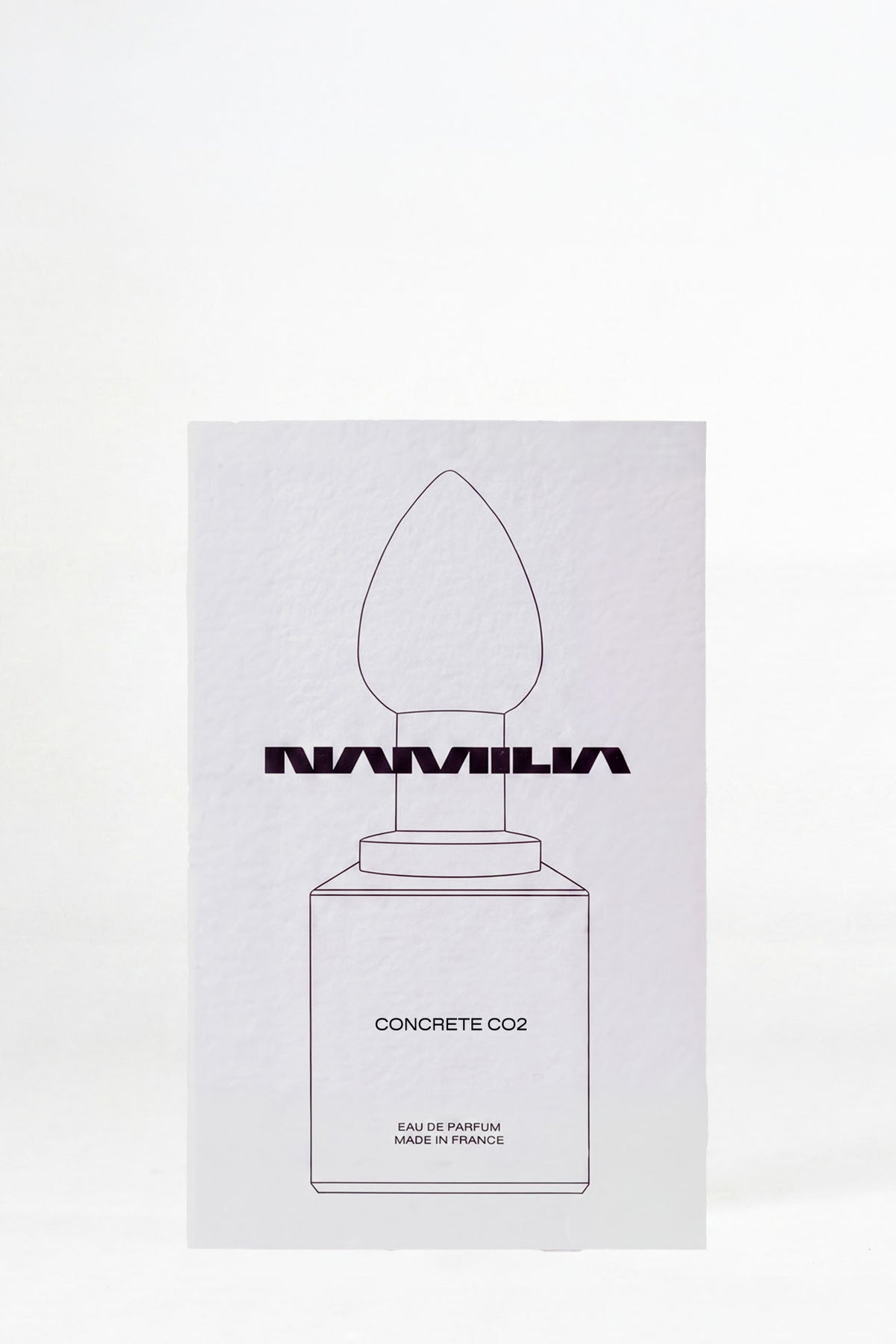 two NAMILIA Parfum tester with black cap and future pornstar and concrete filled inside
